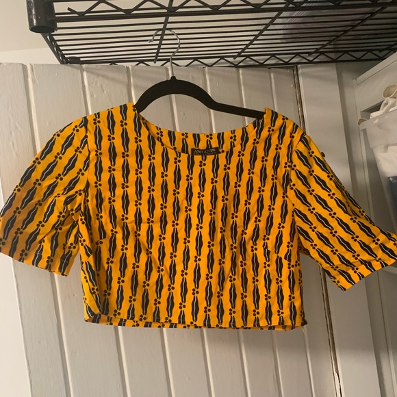 African crop trop with wax textile - Picture 3 of 3